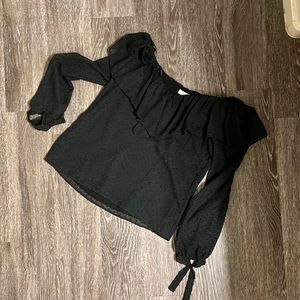 WAYF sheer off the shoulder top